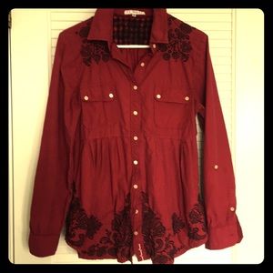 Johnny Was 3J Workshop long sleeve blouse.